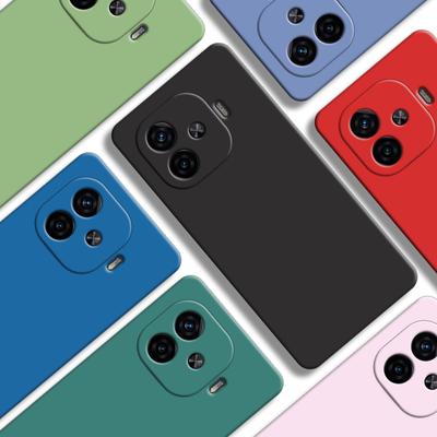 For iQOO Z9 Turbo Case For iQOO Z9 Turbo Cover 6.78 Inch Original Liquid Silicone Rubber Shockproof Bumper For iQOO Z9 Turbo