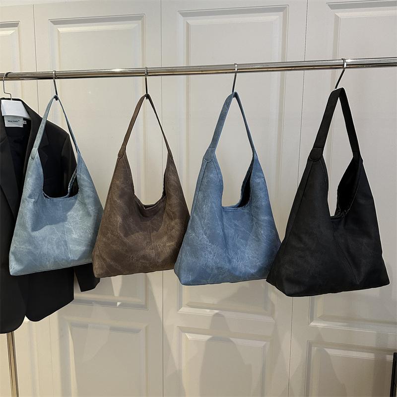 Retro Large-capacity Bag 2025 New Women's Bag Spring and Summer Foreign Style Versatile Shoulder Bag Tote Bucket Bag