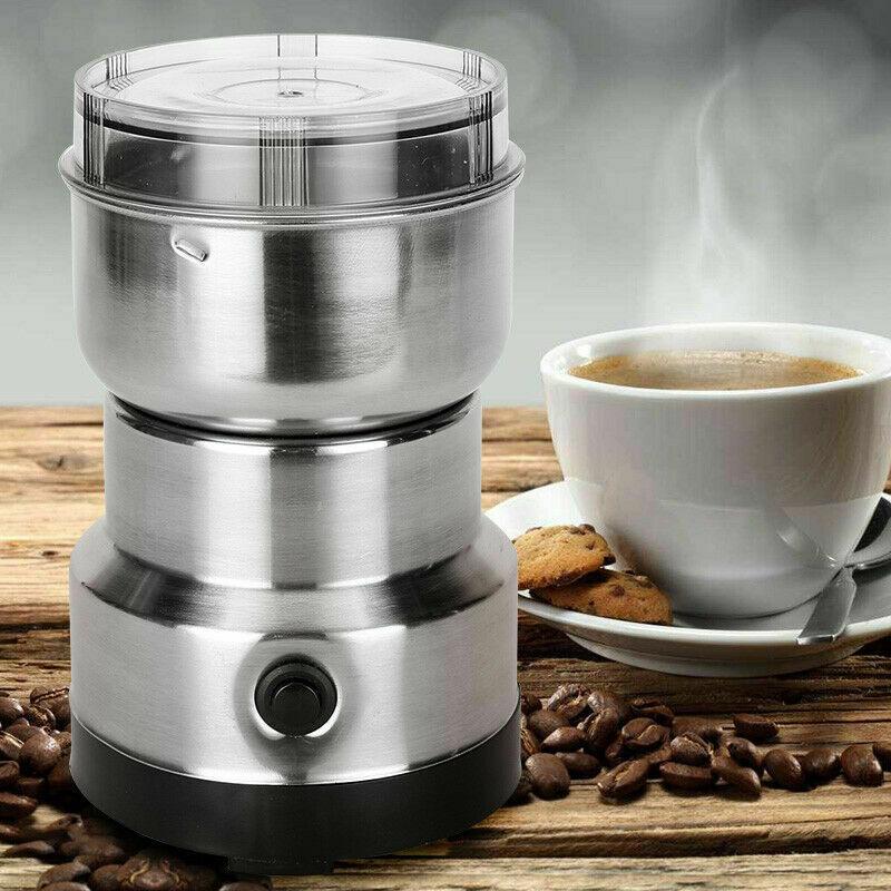 Multifuncional casa moedor de café elétrico ervas especiarias nozes grãos  moedor barra jantar feijão especiarias porca moinho liquidificador aço ...