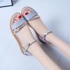 Sporty Flat Sandals For Women With Pu Material And Elevating Buckle For Summer Casual Wear