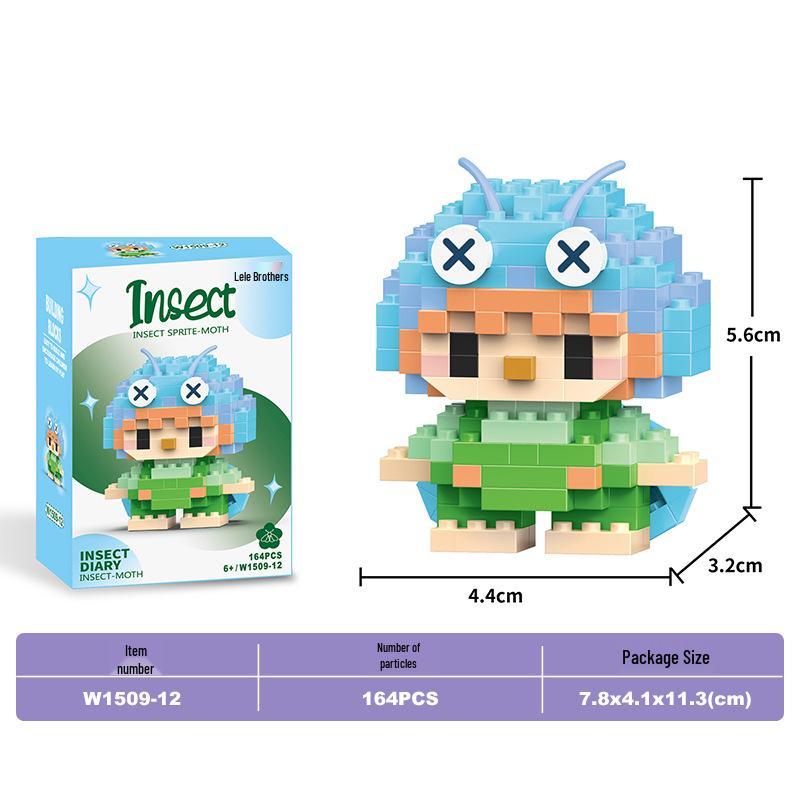 Lele Brothers Micro Building Blocks - Educational Small Animal Sets for Kids, Compatible with Lego, Boys' Toy Gifts