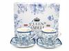 Espresso Cups Gift Set In a Box - Blue Rose Collection