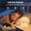 Silicone Night Light - Cute Mushroom Nursing LampNight Light, USB Rechargeable, 1200 mAh High Capacity, 3-Level Dimming, 14 RGB Colors, Timer,