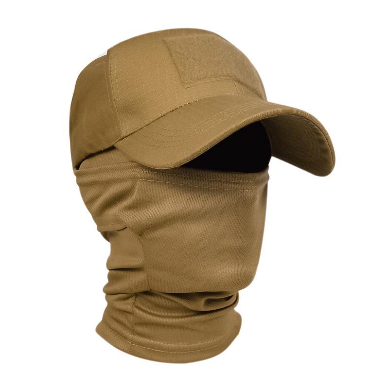 Grenzüberschreitende Camouflage-Baseballkappe mit Maske für Outdoor, Jagd, Angeln, Sonnenschutz und taktischen Einsatz