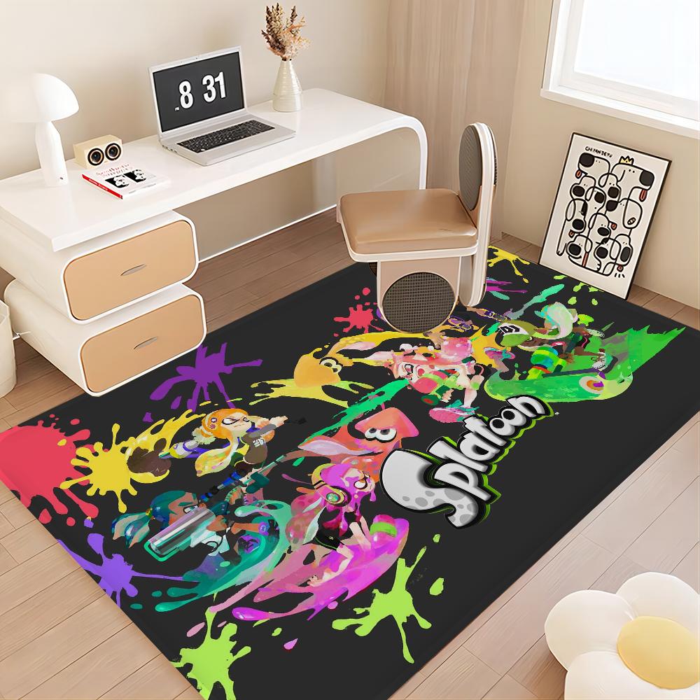 Game Splatoon Floor Mat Floor Mat INS Style Soft Bedroom Floor House Laundry Room Mat Anti-skid Household Carpets