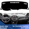 For Chevrolet Equinox 2017 2018  MK3 3rd Gen 3 Holden Equinox Dashboard Cover Avoid Light Pad Trument Platform Mat Carpet