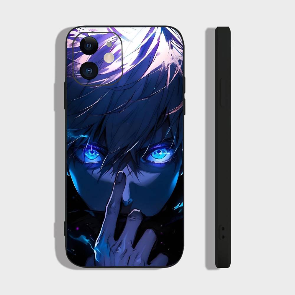 Anime J-Jujutsu Kaisen For IPhone 15 16 14 Plus 13 12 11 17 Pro Max 17 Air Black Soft Phone Cover