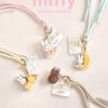 Miffy Rabbit Silicone Lanyard & Pendant - Phone, Bag, Camera, Wrist Strap with Little Bear Charm