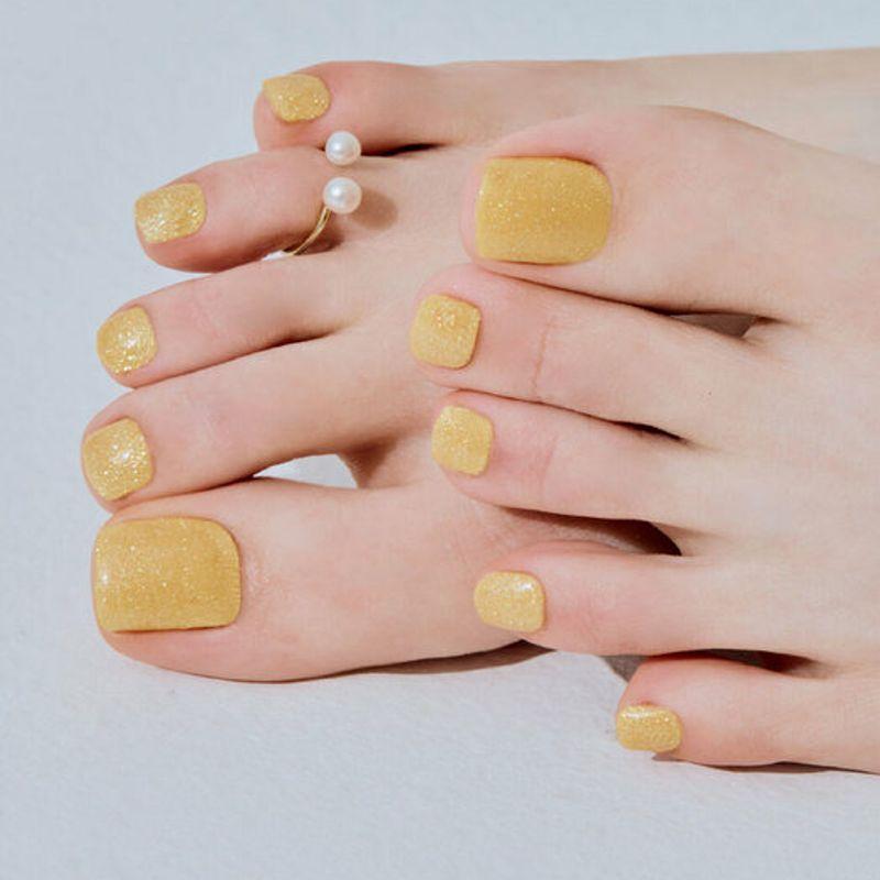 Amalfi Yellow Gel Pedi