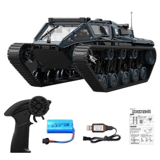 

2,4 ГГц танк с дистанционным управлением и светодиодной подсветкой, перезаряжаемый RC дрейфовый трюковой автомобиль, вездеход, электрический внедорожник, гусеничная игрушка для малышей и мальчиков и девочек темно-серого