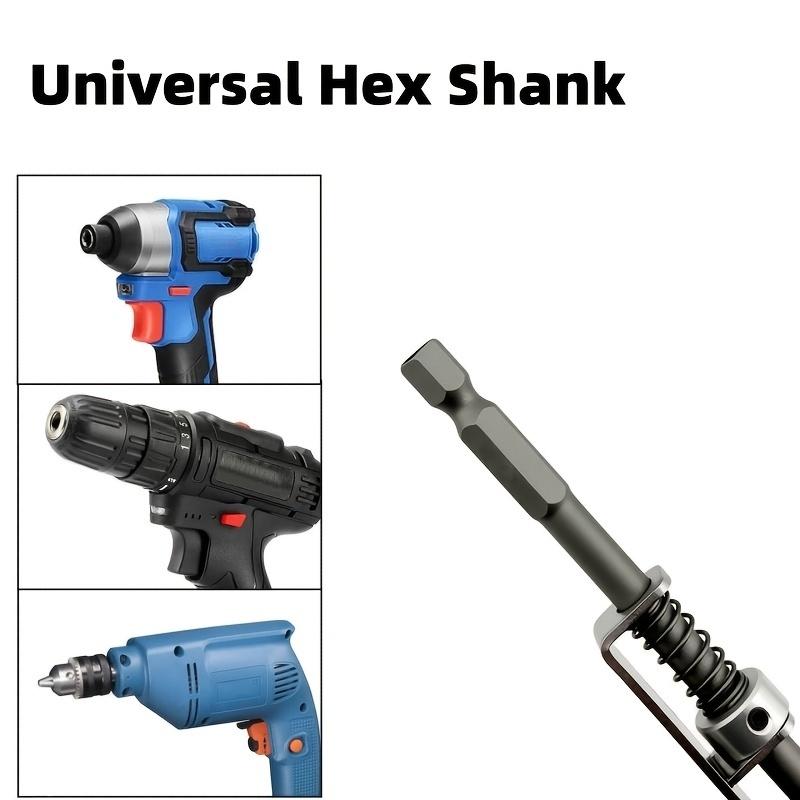 Screw Holding Drill Bit With Small Wrench Gray Self-Locking Screw Guide For Power Drills Operation Tool For Stable Screw Driving
