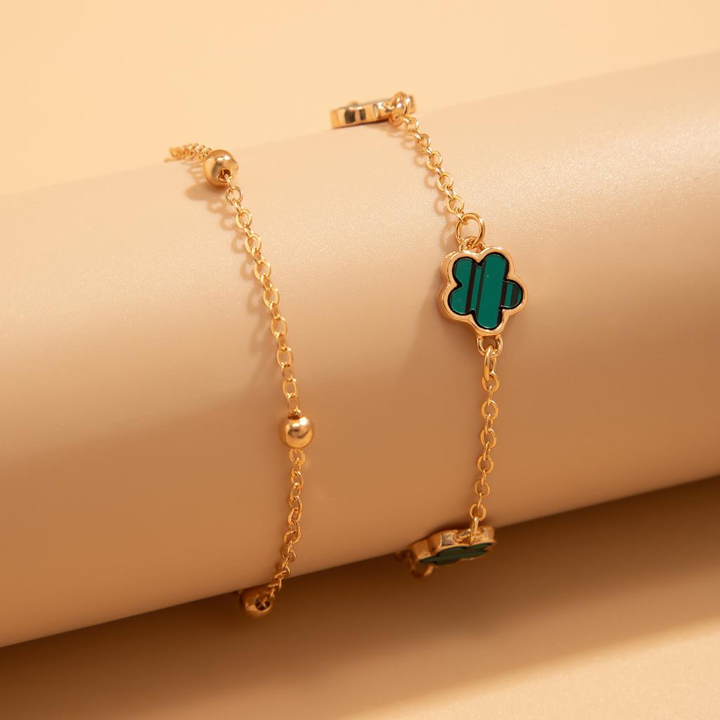 Accessories Stylish Simple Versatile Chain Foot Accessories INS Wind Alloy Personalized Five Leaf Flower Foot Chain Women