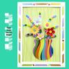 Kids' DIY Pipe Cleaner Flower Bouquet Kit - Ideal for Kindergarten Crafts & Holiday Gifts