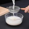 304Beechwood Handle Stainless Steel Skimmer Used for Baking In the Kitchen Fine Flour Sifting Sieve Household Kitchen Soy Milk Filter Baking Tool