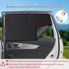 4 Stück Sommer Sonnenschutz Vollschattierung Titangrau Klebeband Magnetischer Autovorhang Magnetischer Undurchsichtiger Auto-Sonnenschutz