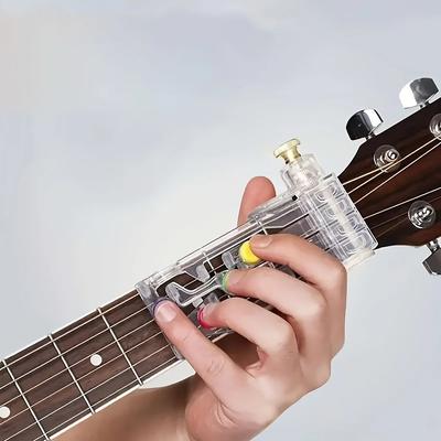 Entrenador para Principiantes de Guitarra Herramienta de Aprendizaje de Acordes de Guitarra Accesorio a Prueba de Dolor en los Dedos de la Guitarra Accesorios de Práctica
