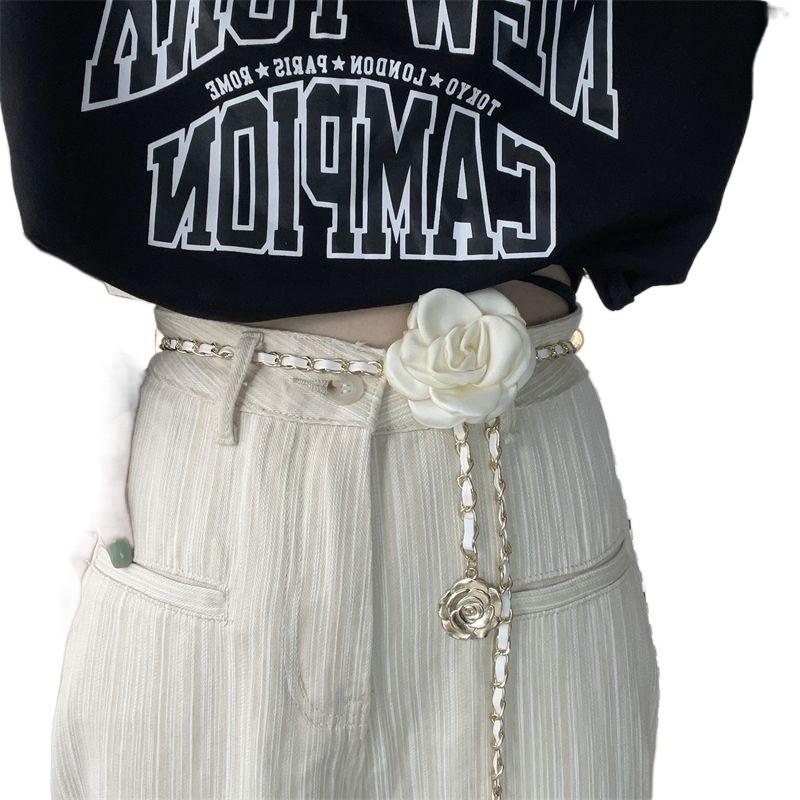 Beautiful Womens Floral Waist Chain Belt Perfect For Trendy Dress And Coat Looks