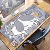 Large Kawaii Pretty Mouse Pad Cute Kitty Computer Keyboard Professional Mouse Mat LockEdge Rubber Non-slip Base Aesthetic Carpet