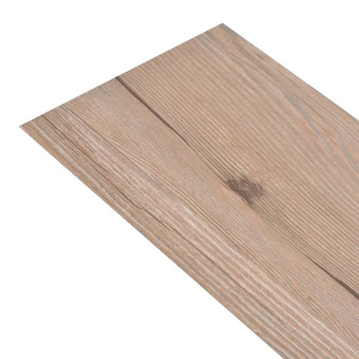 VidaXL Dalles de plancher PVC autoadhésif 5,02 m² 2 mm marron chêne 245173