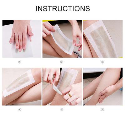 12/24Pcs Face Lip Hair Removal Wax Strips Wipe Sticker Eyebrow Beard Body