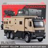 2026 New 1:24 Benz Camper RV Motorhome Toy Model Car, Diecast Pull Back Truck Toy Car Model with Sound and Light for Kids Boys Girls Motorcycle