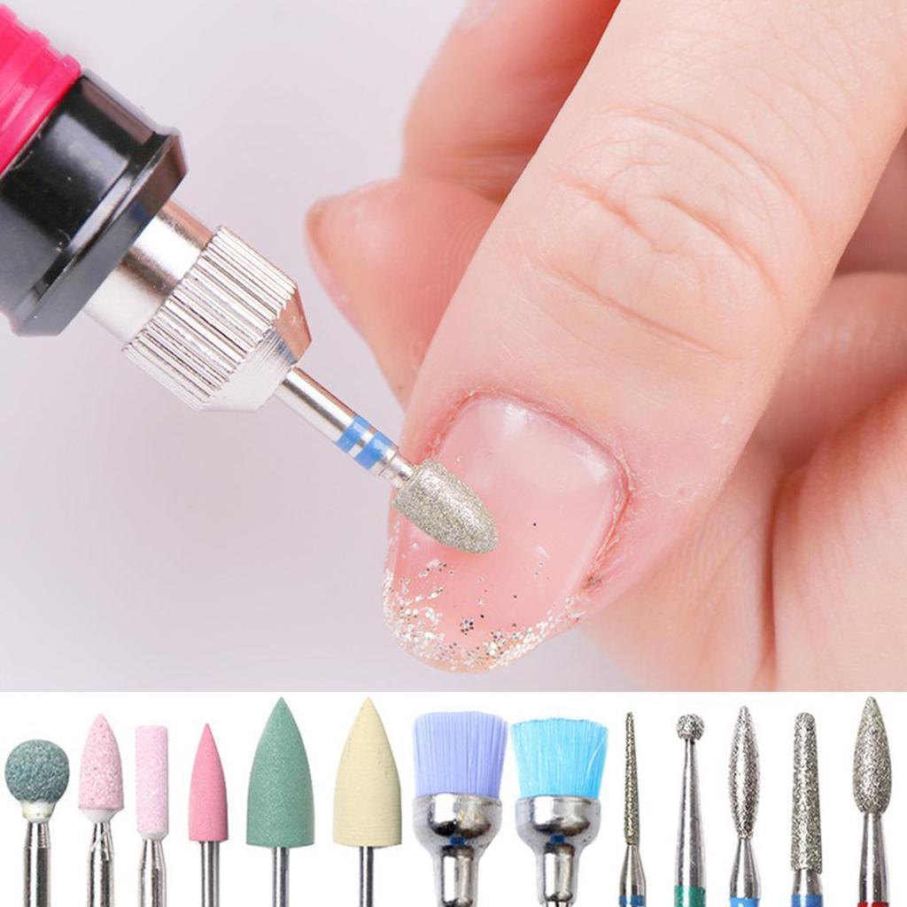 Chic Nail Art Polishing Grinding Heads Drill Bit File Set Manicure Tool