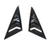 For VW Golf 7 MK7 MK7.5 2013~ Car Front Triangle Window Louver Side Shutter Blind Shades Cover Trim Sticker Vent Carbon Auto