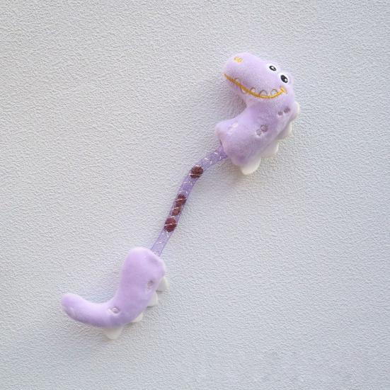 Plush Dinosaur Cat Toy Interactive Cat Chew Bite Toy with Natural Fruits Self Play Kicker??Toy for Indoor Cats Kittens