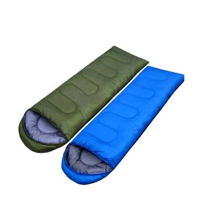 Outdoor Camping Envelope With Hat Sleeping Bag 700g Cotton Summer Camping Sleeping Bag