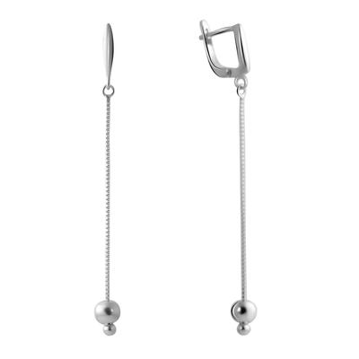 Silver Earrings Without Stones (2048404)