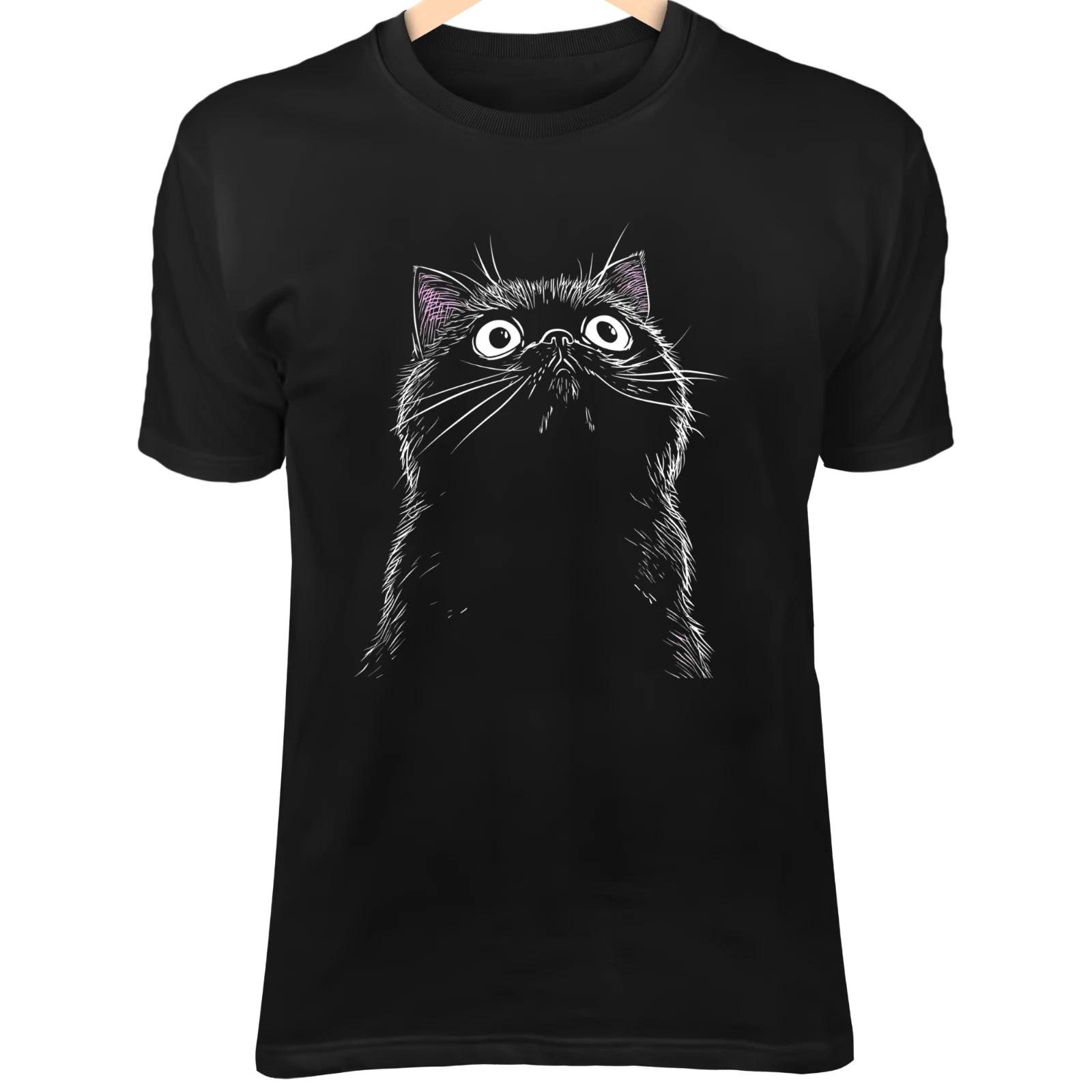 Exotic Shorthair Cat Line Art - Round Flat Face & Cute Minimalist Cartoon 3XL