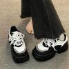 Muffin platform white shoes women's versatile niche board shoes new spring and autumn heightening casual sports shoes