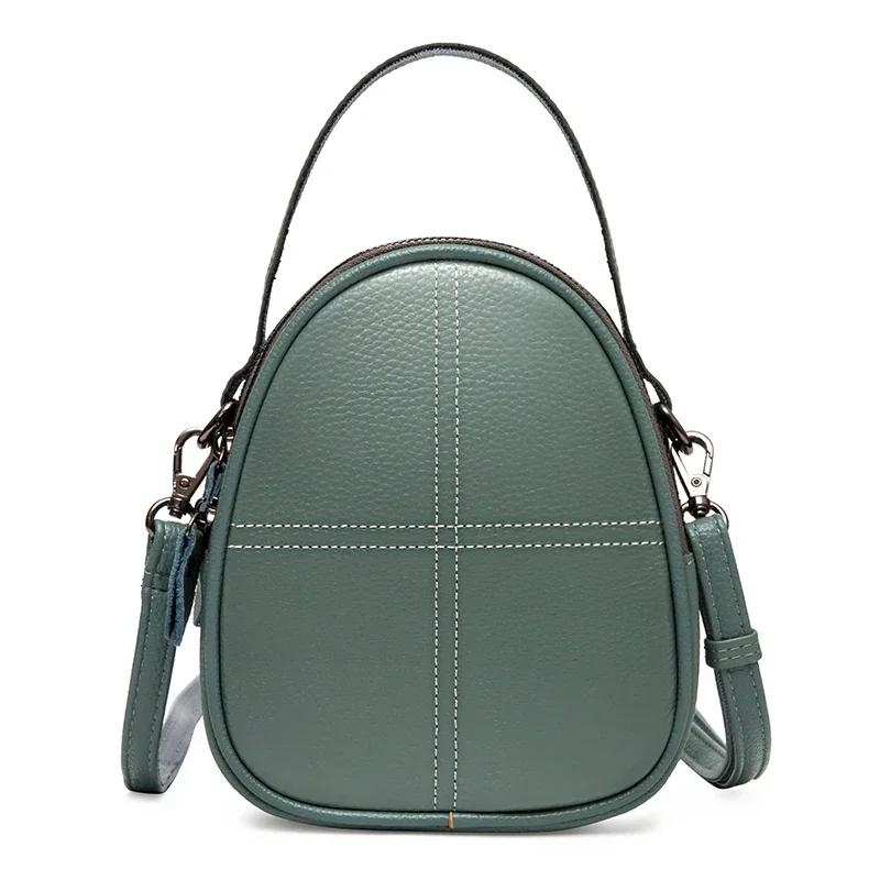Fashionable High-end Texture Crossbody Bag Hot Sale Genuine Leather Women's Shoulder Bag Mini Mobile Phone Coin Purse Handbag