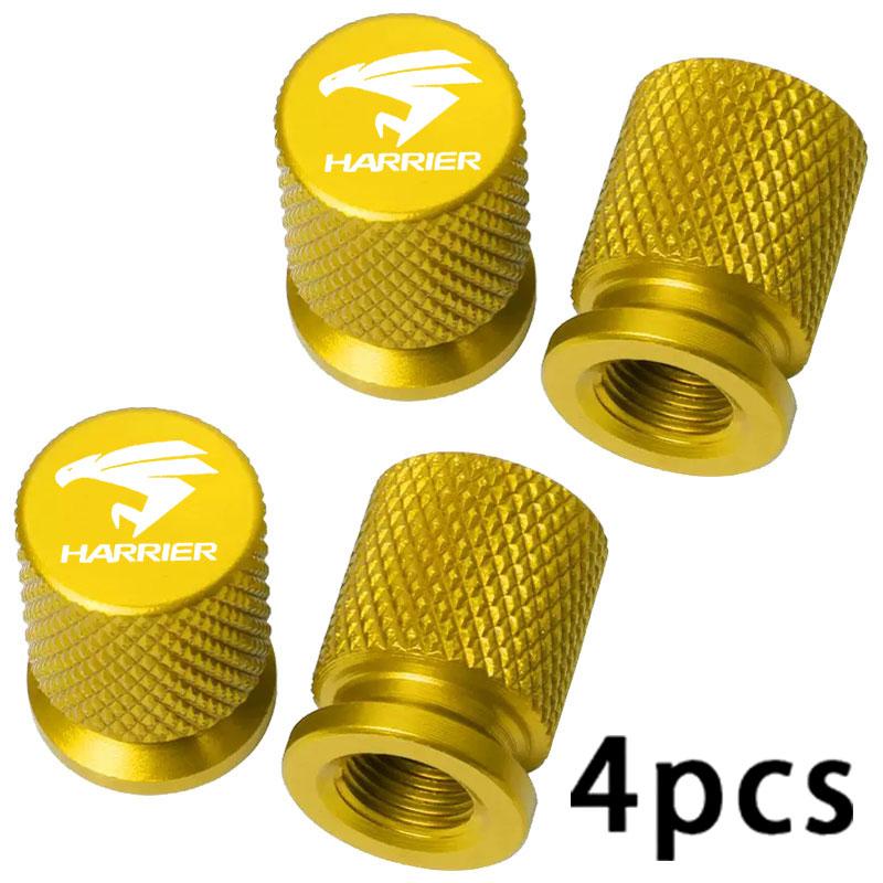 Car Wheel Tire Valve Caps Tyre Stem Covers Airdust Waterproof For Toyota Harrier Accessories