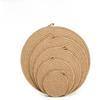 Round Jute Coaster Set With Waterproof Nonslip Design For Home Decor And Tea Cups