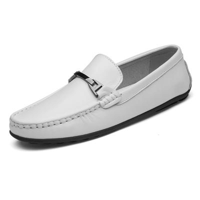 Herrenschuhe Doudou Schuhe Herren Frühling und Herbst Trend Ein-Pedal Rindsleder Oberfläche Weiche Sohle Atmungsaktive Lässige Lederschuhe