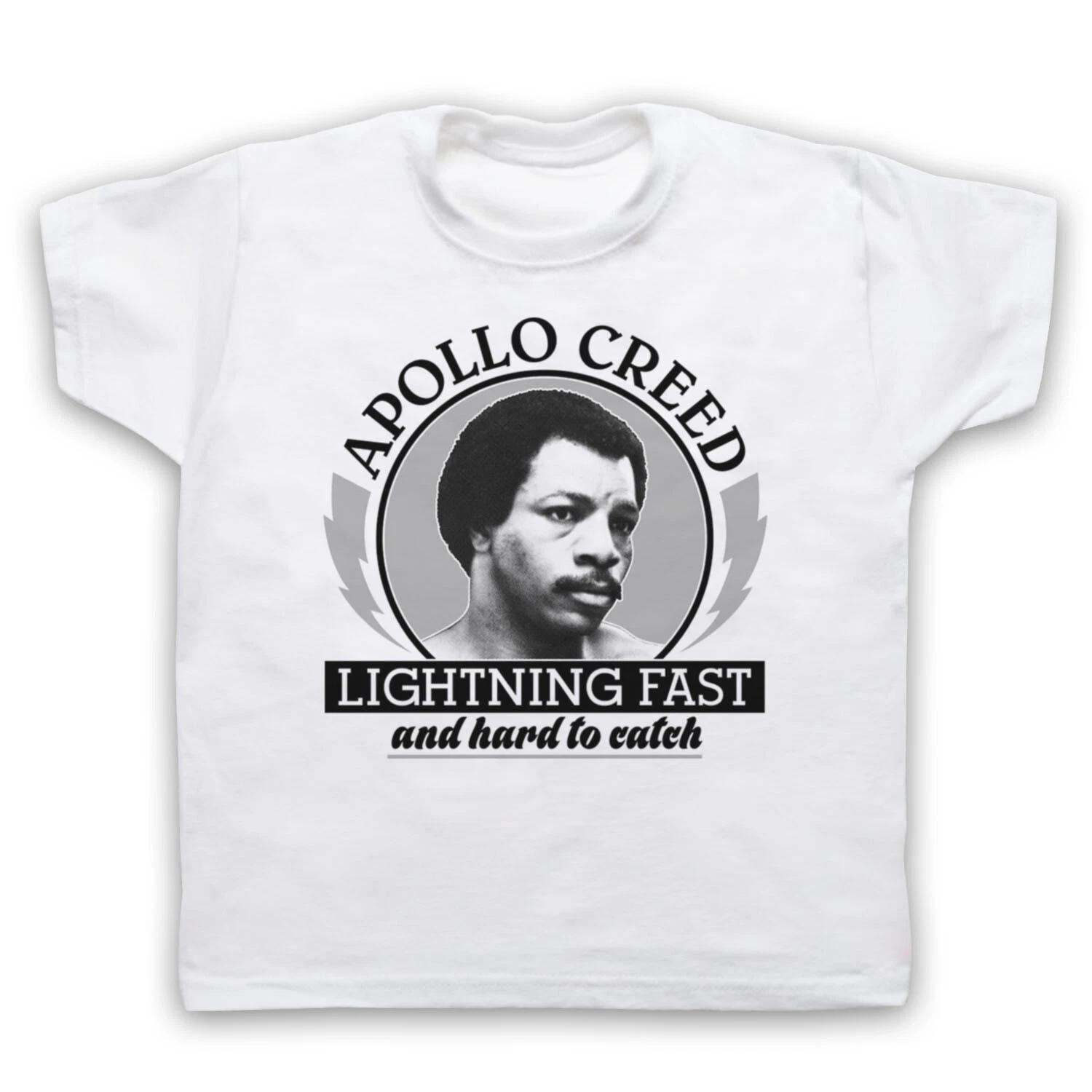 APOLLO CREED LIGHTNING FAST ROCKY UNOFFICIAL BOXING KIDS CHILDS Boys Baby Children T-shirt 110