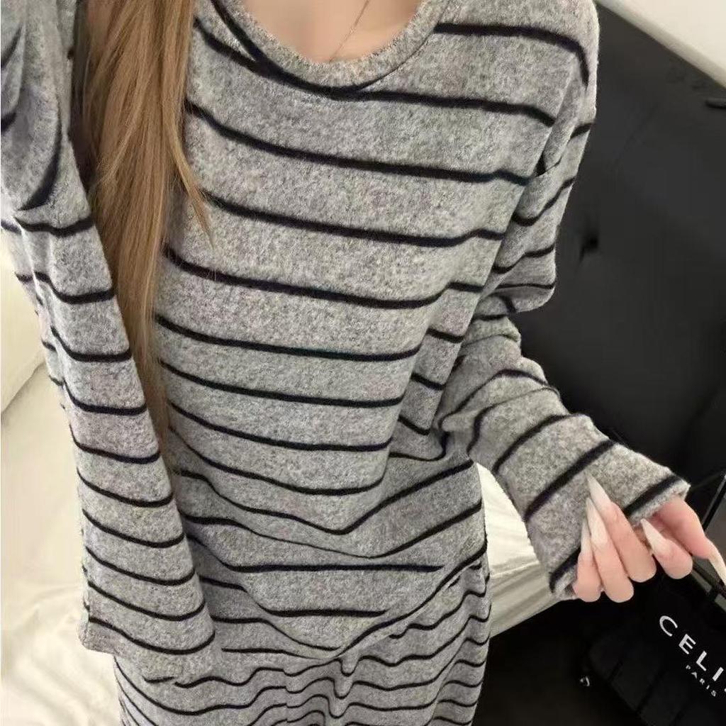 Damen-Pyjama-Set aus deutschem Samt - Warme Homewear im koreanischen Stil für Herbst/Winter