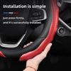 Suitable for Chery Carbon Fiber Texture Steering Wheel Cover Snap-On Wave-Shaped Sports Design Protective Shell Tiggo 2 3 4 7 8 9 Pro Max Csh 