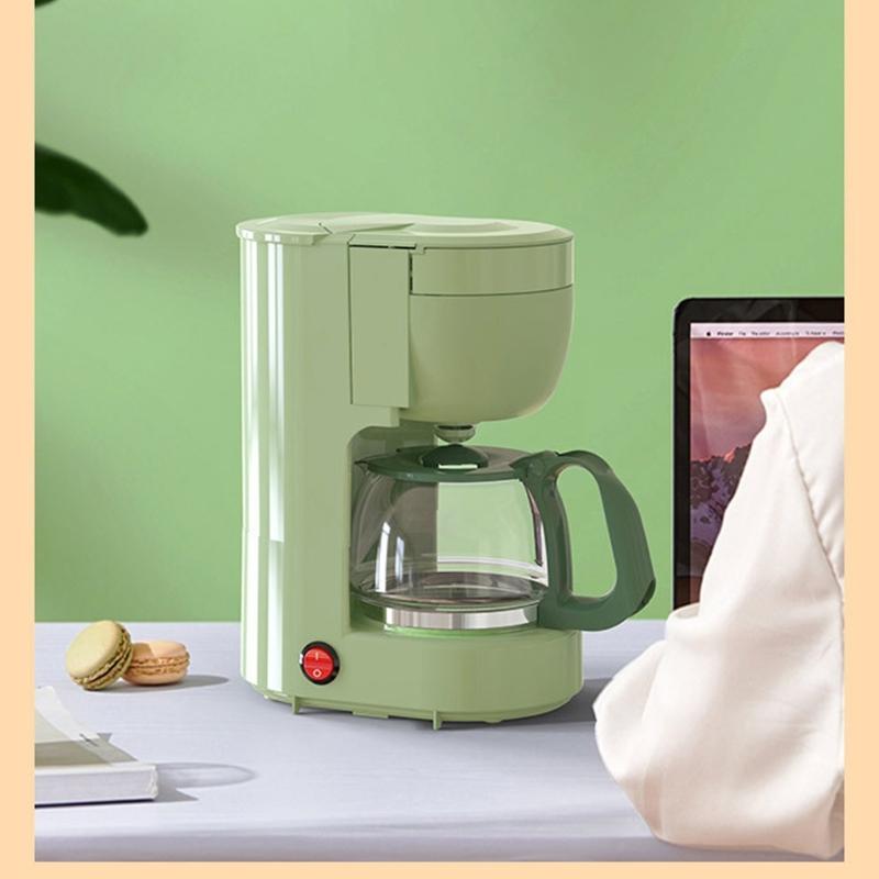 Petite cafetière à filtre pour bureau à domicile Ménage 0,65 L Cafetière Cafetière Machine à café ménagère Durable