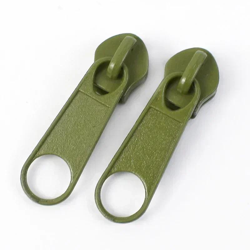 50/100/200Pcs Meetee 3# 5# Nylon Zipper Puller Bags Garment Zip Slider Backpack Pocket Zips Repair Kits DIY Sewing Accessories