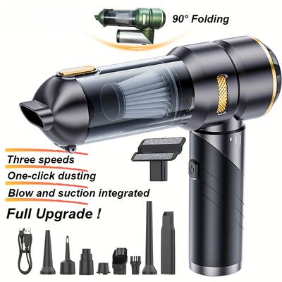 2025 New 16000PA High Power Mini Vacuum Cleaner Rechargeable Handheld Vacuum Portable Cordless Compressed Air Duster Air Blower