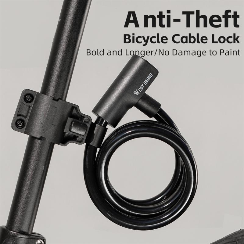 Draagbaar Fiets Veiligheidsslot Staalkabel Slot AntiDiefstal Elasticiteit Slot Racefiets Staaldraad Slot Fiets Slot