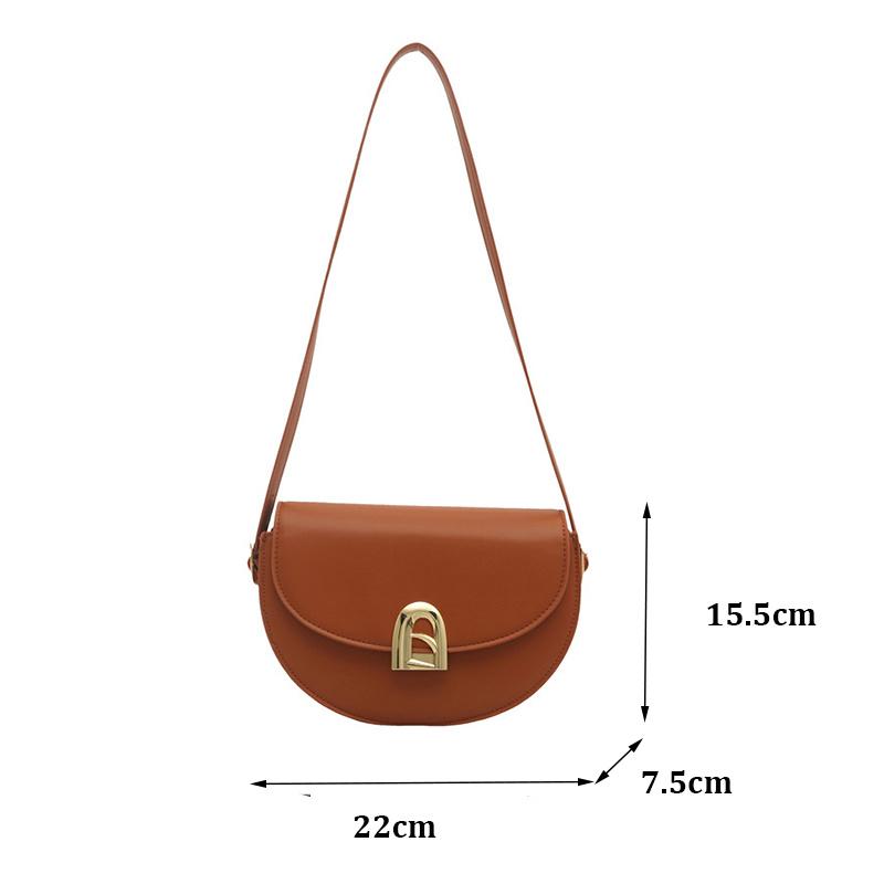 Retro Commuting Handbag Women High-end Saddle Bags Casual Versatile Single Shoulder Crossbody Bag For Daily Use CLE