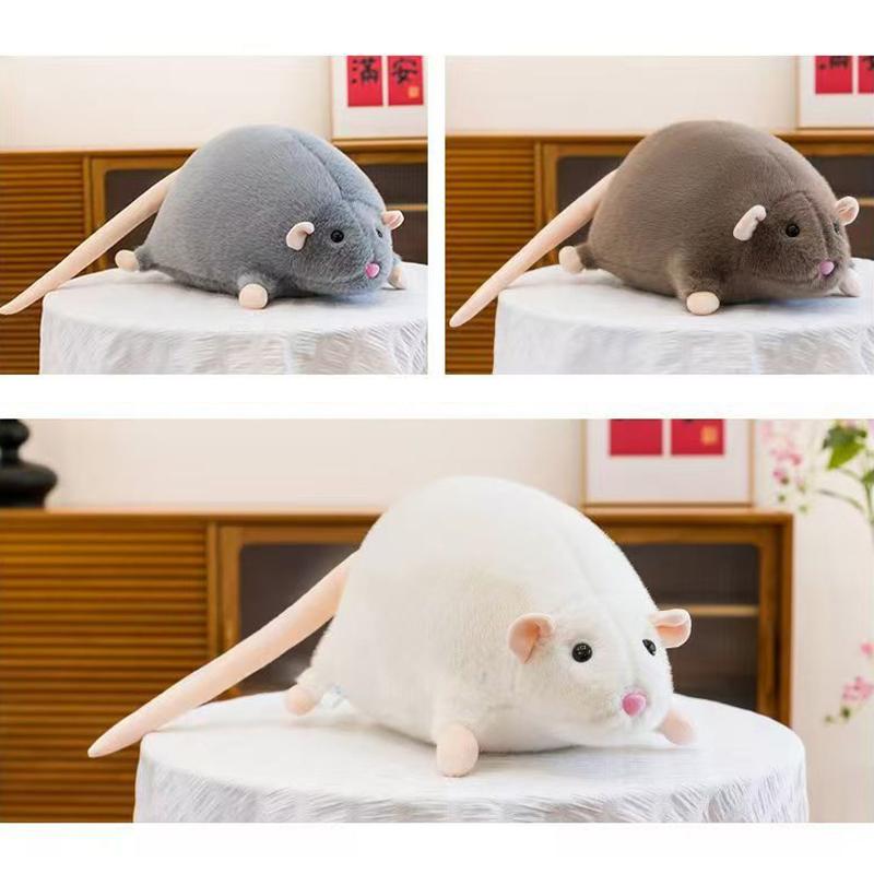 33/45Cm Mouse Doll Cartoon Flower Branch Rat Doll Soft Plush Animal Figure Throw Pillows Kids Gift Birthday Toys Hobbies