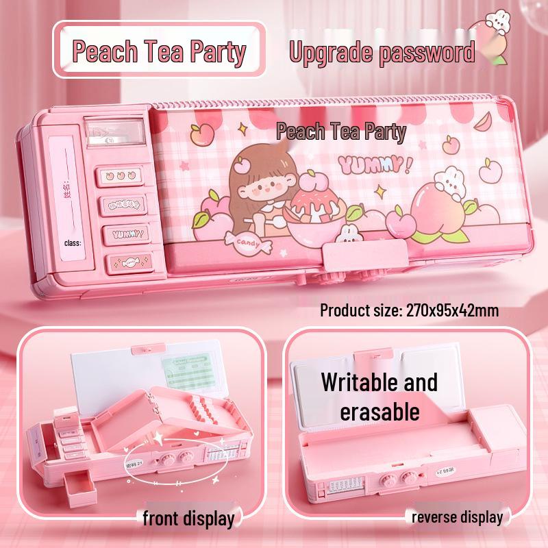 

Детский многофункциональный пенал с кодовым замком - Двухслойный, большой вместимости для мальчиков и девочек