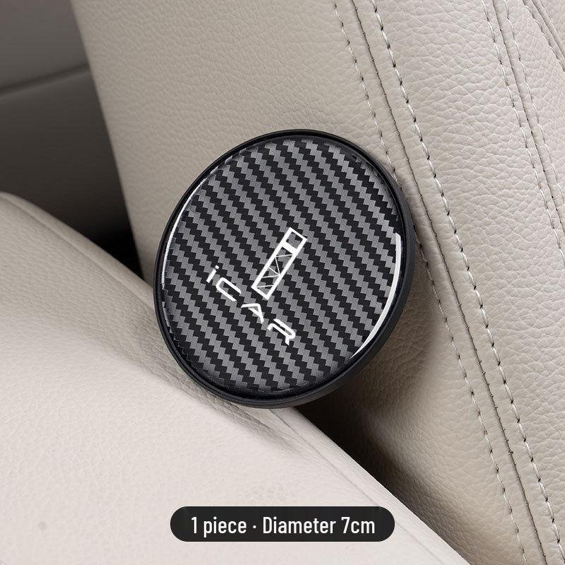 

Chery iCAR Car Carbon Fiber Texture Water-Resistant Cup Coaster - iCAR03/New Energy/iCR03/icon03 Models