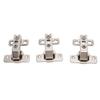 3Pcs Folding Hinges Zinc Alloy 180 Degree Integral Short Arm Hinge Set Hardware for Cabinet