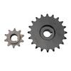 420 Chain 10 Tooth Front Sprocket 420 Chain 20 Tooth Rear Sprocket Replacement for Coleman CT200U Trail Mini Bike Go