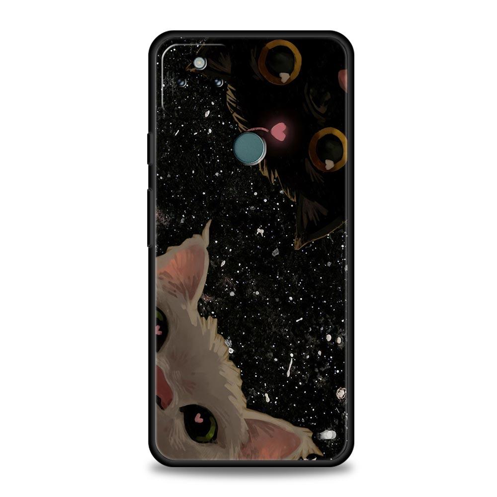Cute Cat Phone Case Cover for Google Pixel 10 9 8 7 6 9A 8A 7A 6A Pro Shockproof Soft TPU 9 Pro XL Shell Capas Fundas Coque Bags